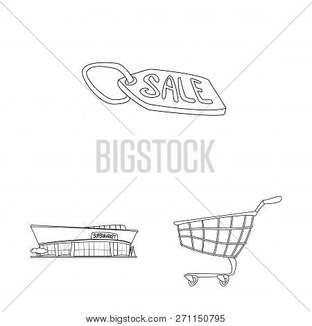 Vector Design Of Food And Drink Logo. Set Of Food And Store Vector Icon For Stock.