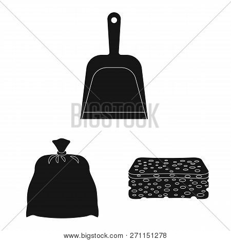 Isolated Object Of Cleaning And Service Symbol. Collection Of Cleaning And Household Vector Icon For