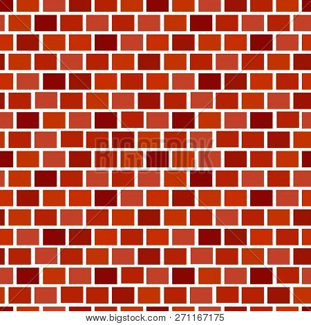 Red Brick Wall Background. Seamless Vector Pattern. Brickwork & Masonry Texture. Header Bond