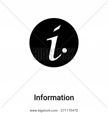 Information Icon In Trendy Design Style. Information Icon Isolated On White Background. Information 