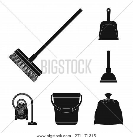 Vector Design Of Cleaning And Service Logo. Collection Of Cleaning And Household Stock Vector Illust