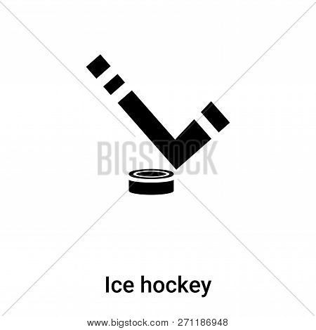 Ice Hockey Icon In Trendy Design Style. Ice Hockey Icon Isolated On White Background. Ice Hockey Vec