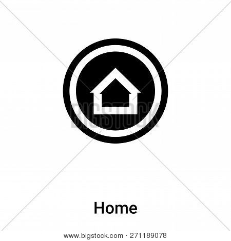 Home Icon In Trendy Design Style. Home Icon Isolated On White Background. Home Vector Icon Simple An