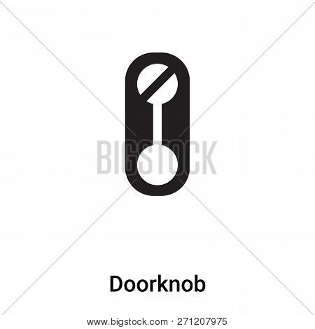 Doorknob Icon In Trendy Design Style. Doorknob Icon Isolated On White Background. Doorknob Vector Ic