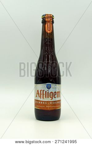 Amsterdam, The Netherlands - November 28, 2018: Bottle Of Affligem Dubbel - Double, A Abbey Dubbel S