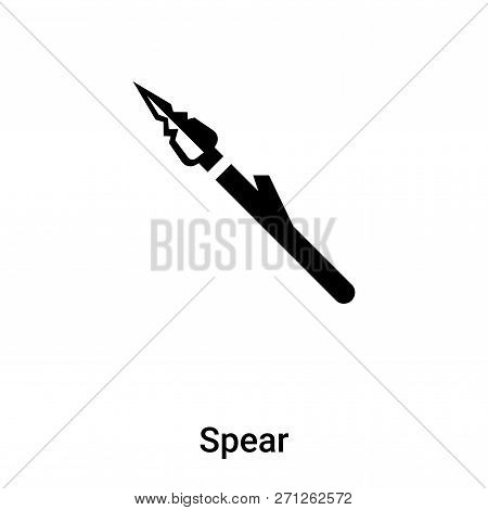Spear Icon In Trendy Design Style. Spear Icon Isolated On White Background. Spear Vector Icon Simple
