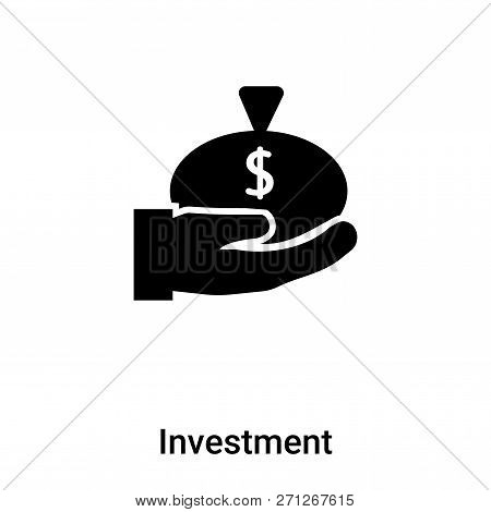 Investment Icon In Trendy Design Style. Investment Icon Isolated On White Background. Investment Vec