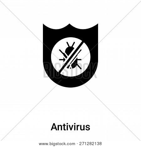Antivirus Icon In Trendy Design Style. Antivirus Icon Isolated On White Background. Antivirus Vector