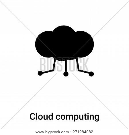 Cloud Computing Icon In Trendy Design Style. Cloud Computing Icon Isolated On White Background. Clou