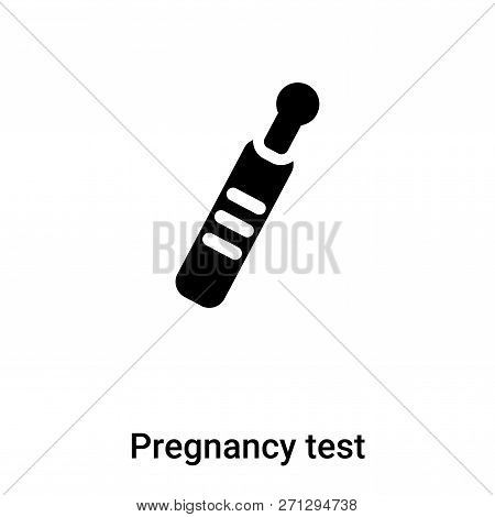 Pregnancy Test Icon In Trendy Design Style. Pregnancy Test Icon Isolated On White Background. Pregna