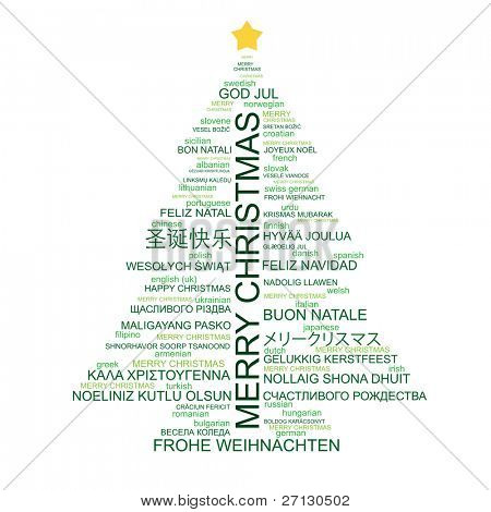 christmas tree shape from letters typographic composition merry christmas in different languages raster - Merry Christmas In Different Languages List christmas tree shape from letters typographic composition merry christmas in different languages raster - Merry Christmas In Different Languages List