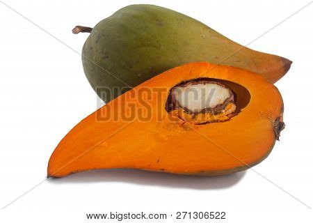 Canistel, Or Egg Fruit Is The Common Name Of This Fruit Isolate On White