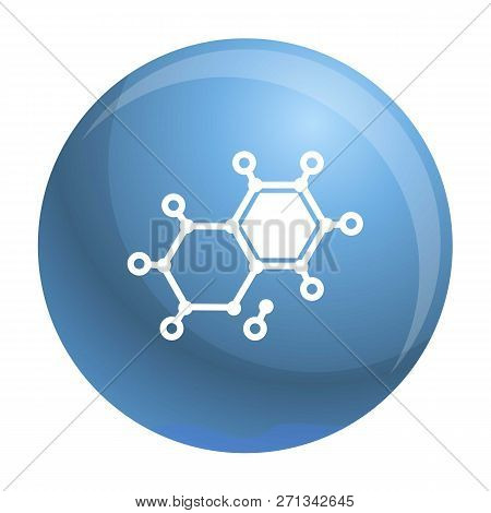 Chemical Element Molecule Icon. Simple Illustration Of Chemical Element Molecule Icon For Web Design