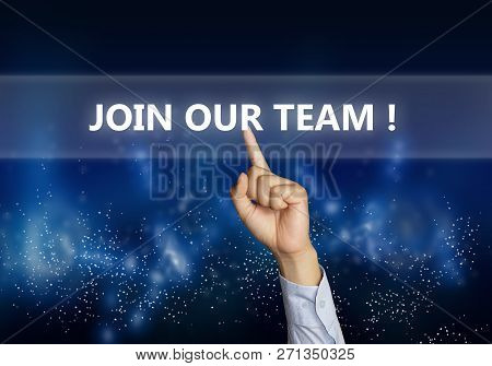 Join Our Team, Business Motivational Inspirational Quotes, Words Typography Lettering Concept
