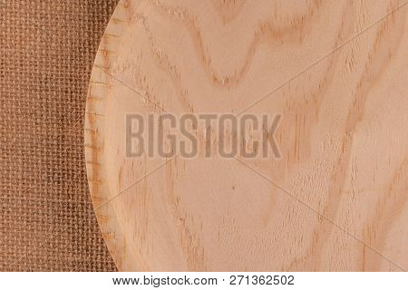 Texture Of Wood Background Closeup, Place For Writing