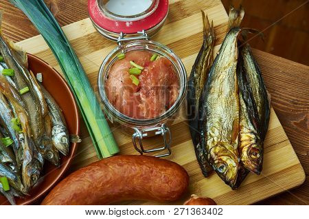 Bokling, Hot-smoked Herring Similar To The Kipper And The Bloater,  Norwegian  Cuisine,  Traditional