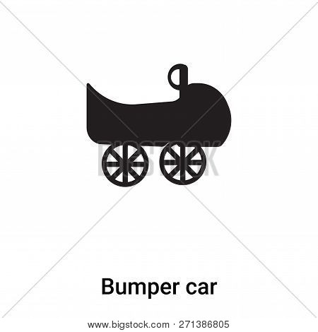 Bumper Car Icon In Trendy Design Style. Bumper Car Icon Isolated On White Background. Bumper Car Vec