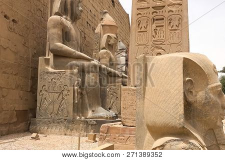 Statues Of Other Egypt. With The Temple Monuments Megaliths