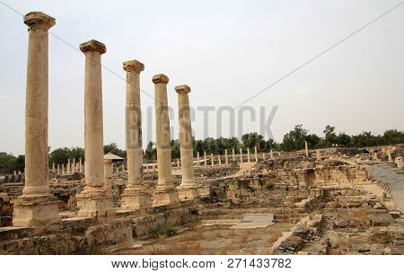 Ruin In Beit Shean National Park In Israel