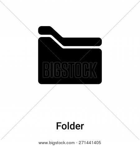 Folder Icon In Trendy Design Style. Folder Icon Isolated On White Background. Folder Vector Icon Sim