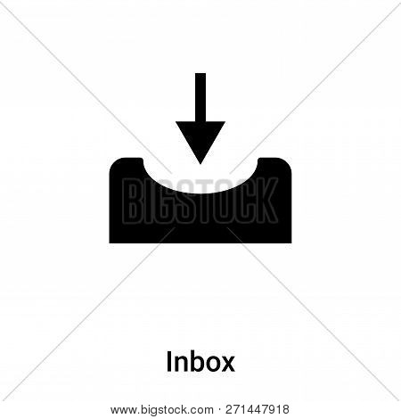 Inbox Icon In Trendy Design Style. Inbox Icon Isolated On White Background. Inbox Vector Icon Simple