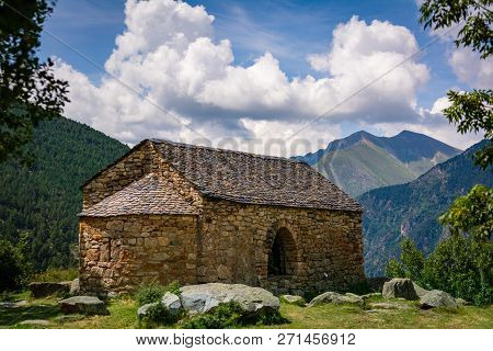 Hermitage Of Sant Quirc De Taull, Catalonia, Spain. Romanesque Style