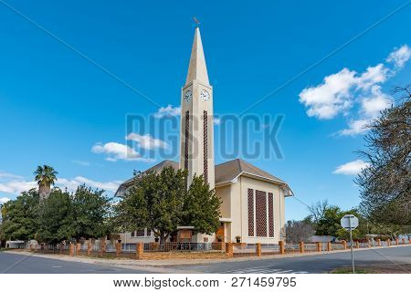 Clanwilliam, South Africa, August 22, 2018: The Dutch Reformed Church In Clanwilliam In The Western 