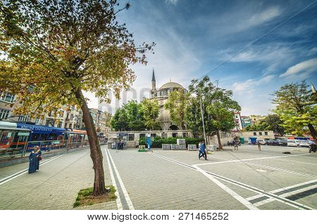 Istanbul, Turkey: Gazi Atik Ali Pasha Mosque In Historical Center Of Istanbul, Built In 1497 During 