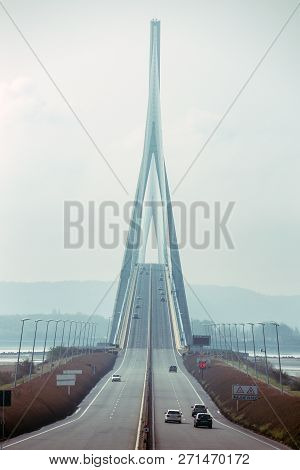 The Normandy Bridge In France