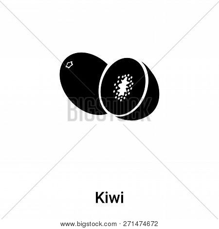 Kiwi Icon In Trendy Design Style. Kiwi Icon Isolated On White Background. Kiwi Vector Icon Simple An
