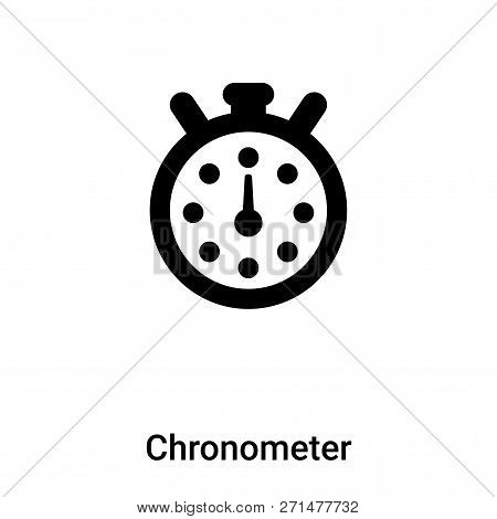 Chronometer Icon In Trendy Design Style. Chronometer Icon Isolated On White Background. Chronometer 