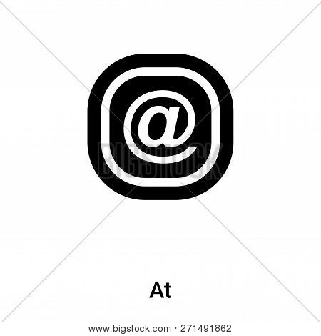 At Icon In Trendy Design Style. At Icon Isolated On White Background. At Vector Icon Simple And Mode