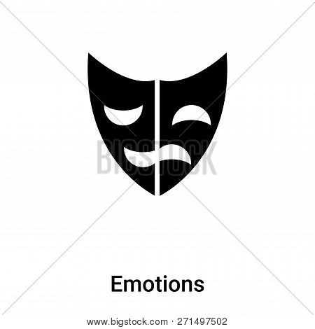 Emotions Icon In Trendy Design Style. Emotions Icon Isolated On White Background. Emotions Vector Ic