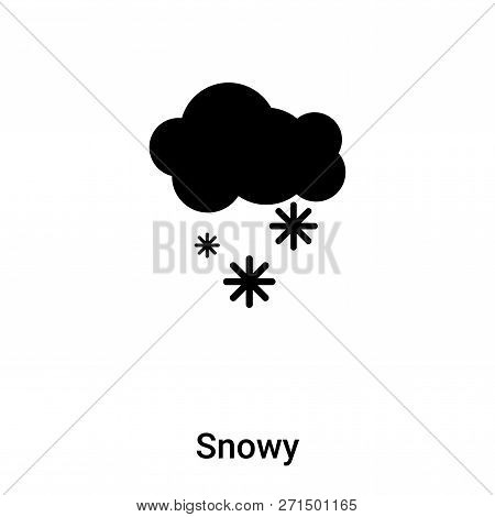 Snowy Icon In Trendy Design Style. Snowy Icon Isolated On White Background. Snowy Vector Icon Simple