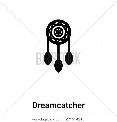 Dreamcatcher Icon In Trendy Design Style. Dreamcatcher Icon Isolated On White Background. Dreamcatch