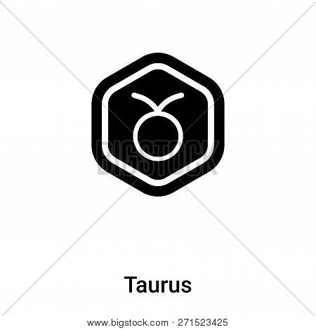 Taurus Icon In Trendy Design Style. Taurus Icon Isolated On White Background. Taurus Vector Icon Sim
