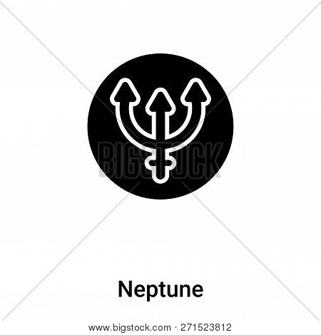 Neptune Icon In Trendy Design Style. Neptune Icon Isolated On White Background. Neptune Vector Icon 