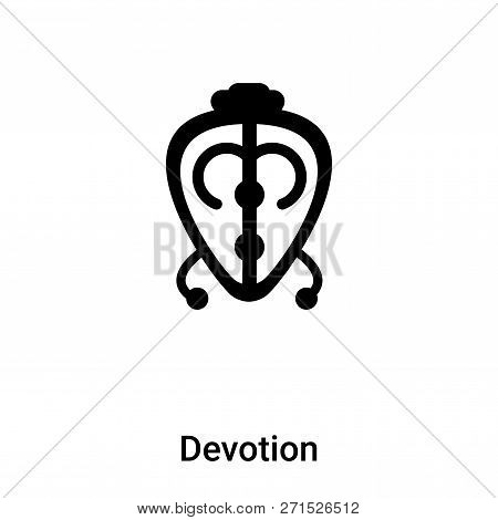 Devotion Icon In Trendy Design Style. Devotion Icon Isolated On White Background. Devotion Vector Ic