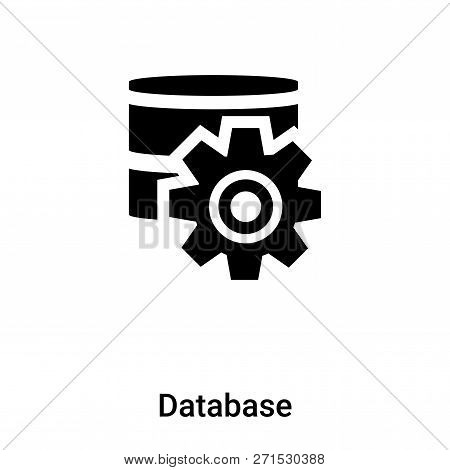 Database Icon In Trendy Design Style. Database Icon Isolated On White Background. Database Vector Ic