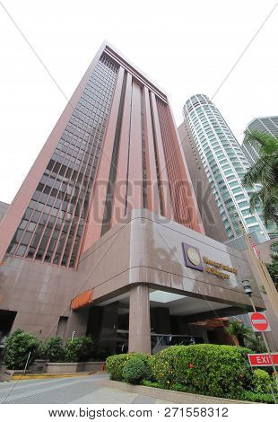 Singapore - November 15, 2018: Monetary Authority Of Singapore Mas. Monetary Authority Of Singapore 