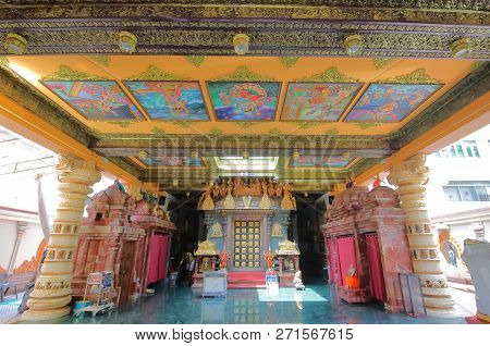 Singapore - November 16, 2018: Sri Krishnan Temple In Bugis Singapore.