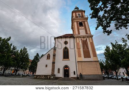 Maribor, Slovenia - May 22, 2018: Maribor Cathedral, Dedicated To Saint John The Baptist, Is A Roman