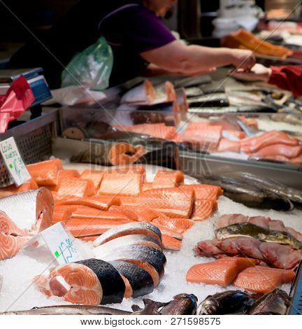Fish Market, Fresh Fish In Street Market, Fresh Fish, Social Issue, Fish Market Street Market