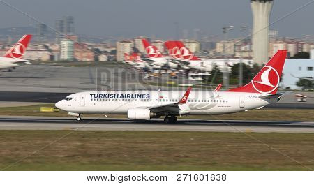 Airplane Takeoff From Airport