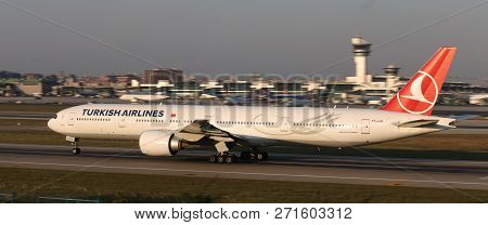 Airplane Takeoff From Airport