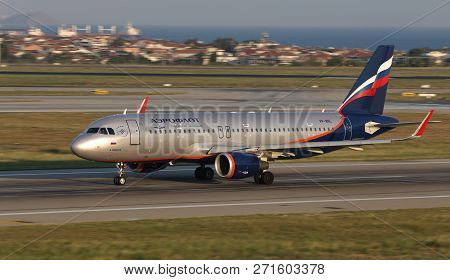 Airplane Takeoff From Airport
