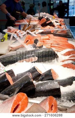 Fish Market, Fresh Fish In Street Market, Fresh Fish, Social Issue, Fish Market Street Market