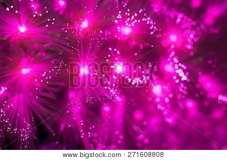 fiber optic decorated Christmas Tree with dectoration