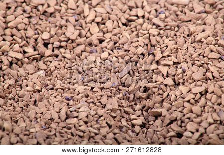 Instant Coffee At Dry Sunny Summer Day