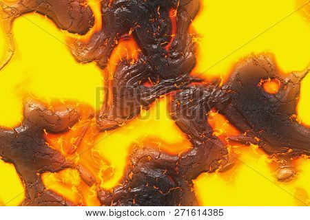 Destroy Molten- Nature Pattern. Abstract Lava Textured